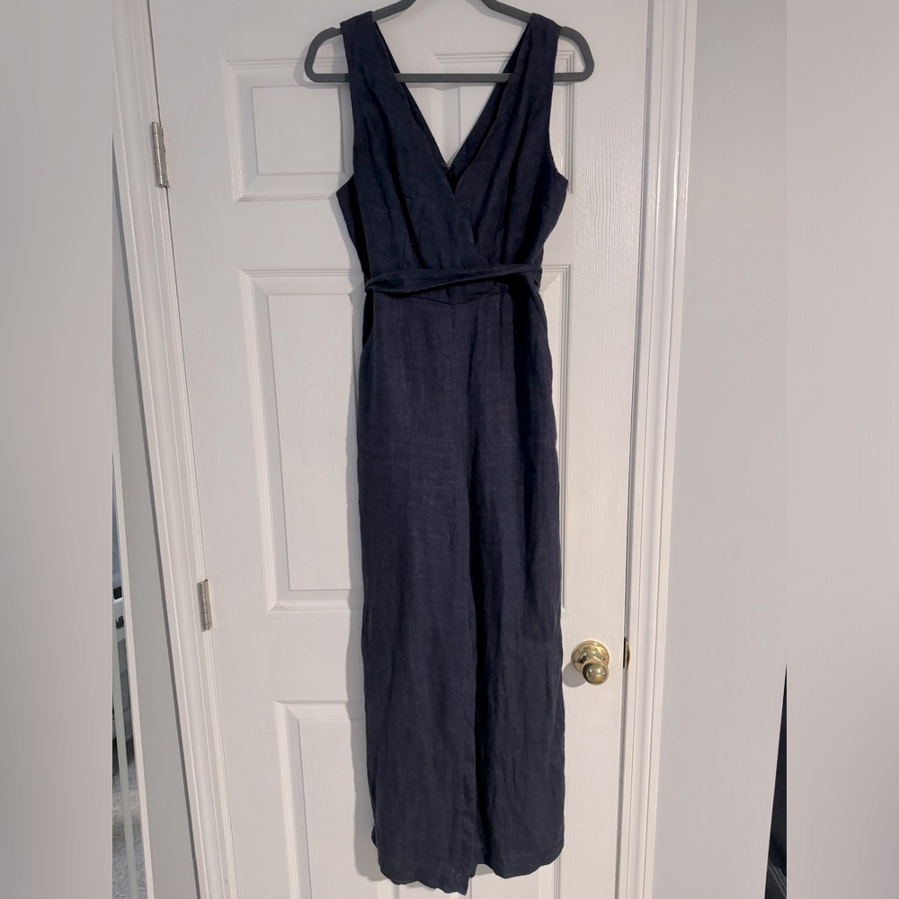 100% Linen blue jumper
